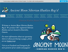 Tablet Screenshot of ancientmoon.ca